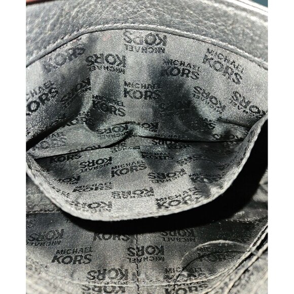 Michael Michael Kors Leather Double Gold Chain Shoulder Flap Bag - Picture 12 of 15